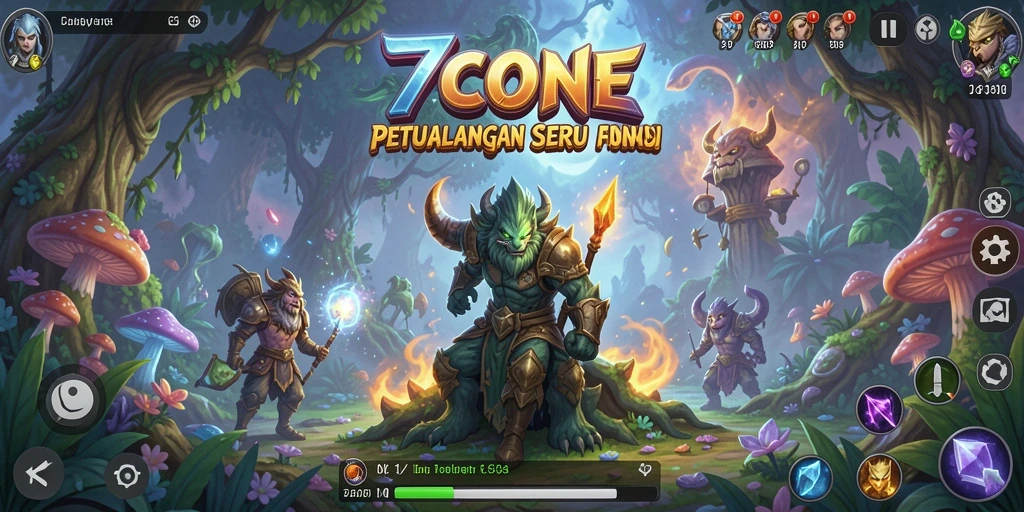 Tampilan gameplay menarik dalam dunia penuh petualangan.