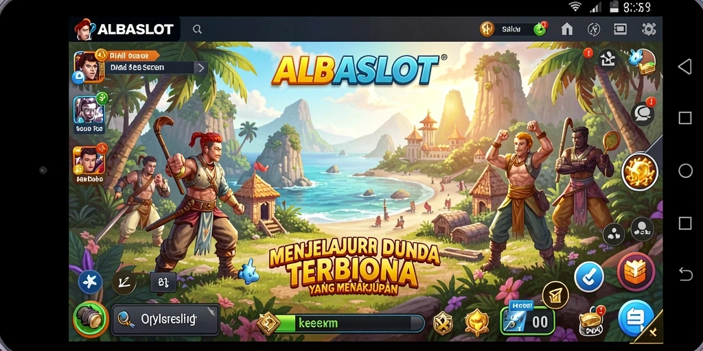 Tampilan gameplay ALBASLOT yang menarik dalam dunia Open World.