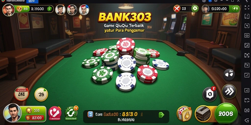 Gameplay seru BANK303 dalam permainan QiuQiu yang menantang.