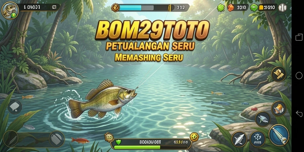 Gameplay seru memancing di laut dengan berbagai jenis ikan.