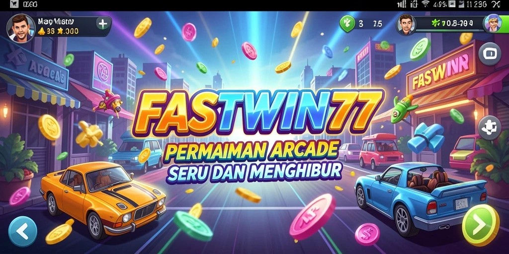 Screenshot utama FASTWIN77 yang menampilkan aksi gameplay Arcade yang seru.