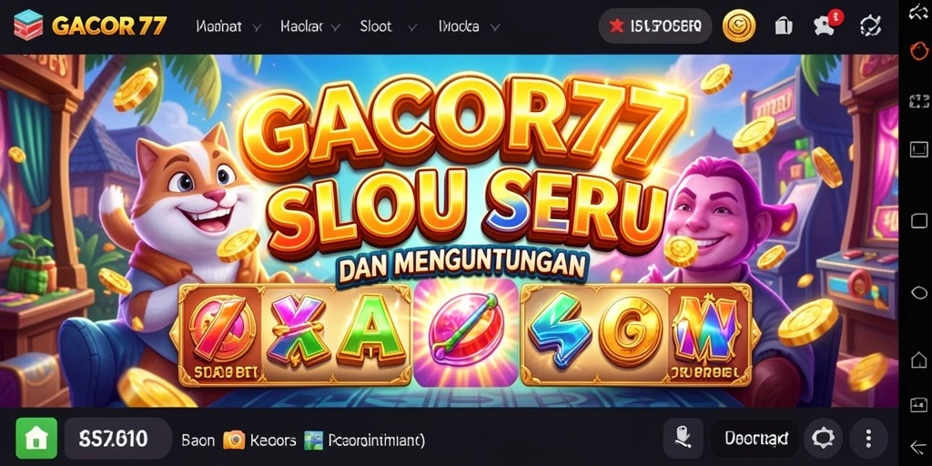 Tampilan menarik dari gameplay slot GACOR77 yang seru.