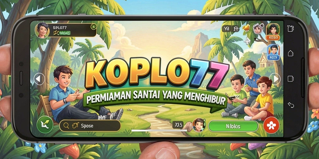 Tampilan gameplay KOPLO77 yang menarik dengan karakter lucu.