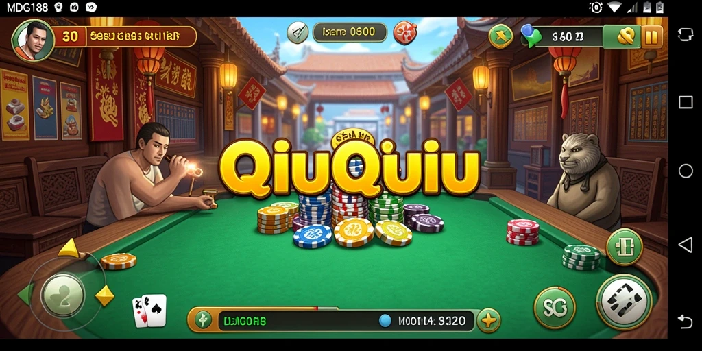Gameplay seru QiuQiu dengan antarmuka menarik.