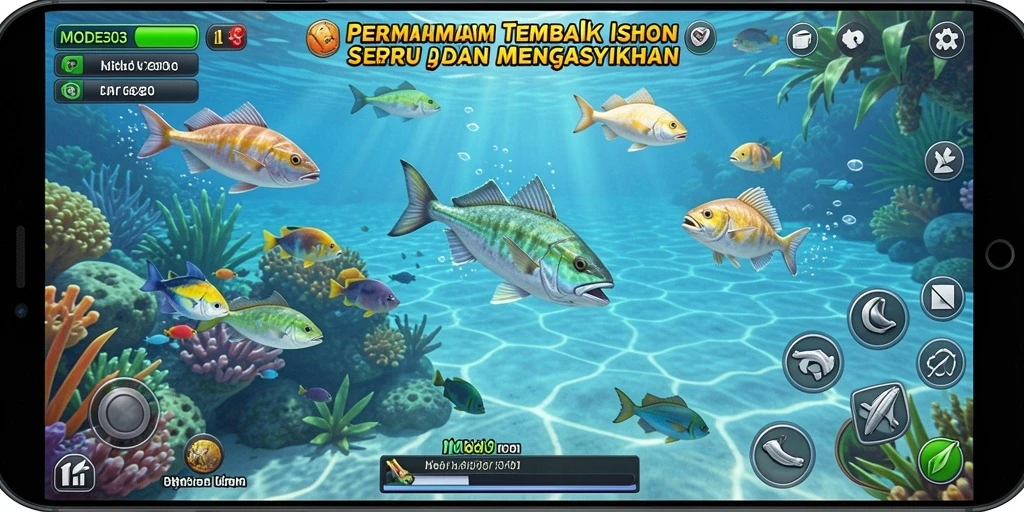 Gameplay seru Tembak Ikan dengan grafis menarik di MODE303.