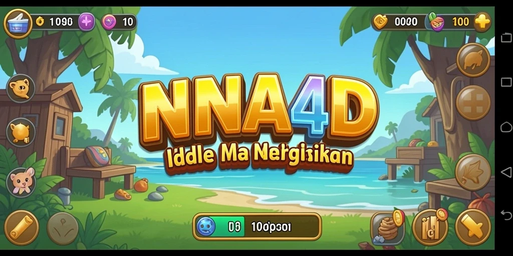 Tampilan gameplay NANA4D yang menarik dan penuh warna.