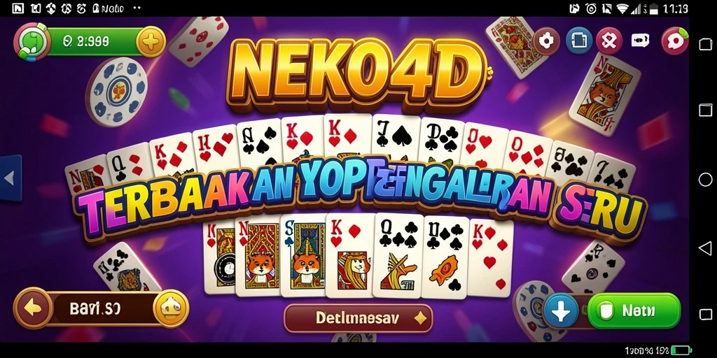 Tampilan gameplay seru di NEKO4D yang menampilkan Domino.