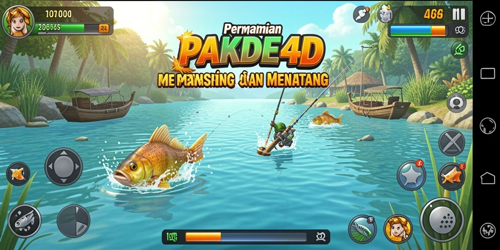 Screenshot PAKDE4D menampilkan pengalaman memancing yang menakjubkan.