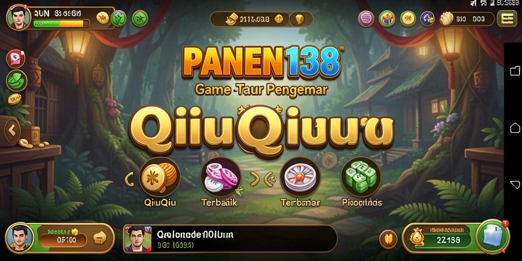 Menampilkan gameplay seru dari QiuQiu di PANEN138.