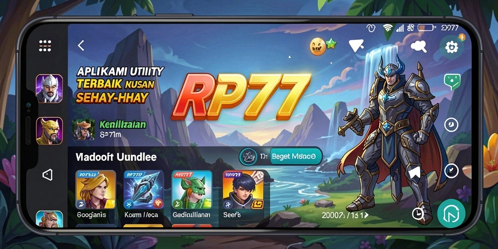 Tampilan antarmuka pengguna RP777 yang sederhana dan efektif.
