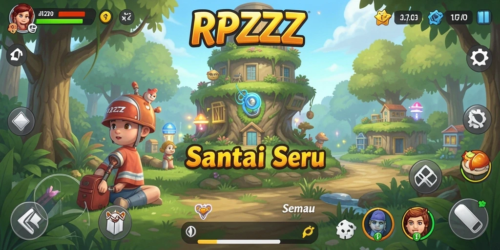 Tampak gameplay RPZZZ yang menyenangkan dan menarik.