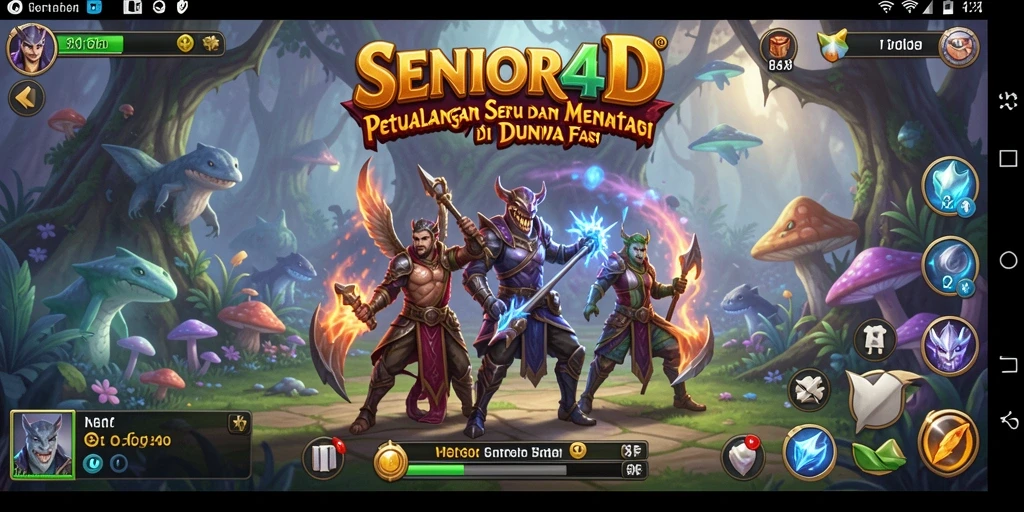 Screenshot gameplay SENIOR4D yang penuh aksi dan petualangan.
