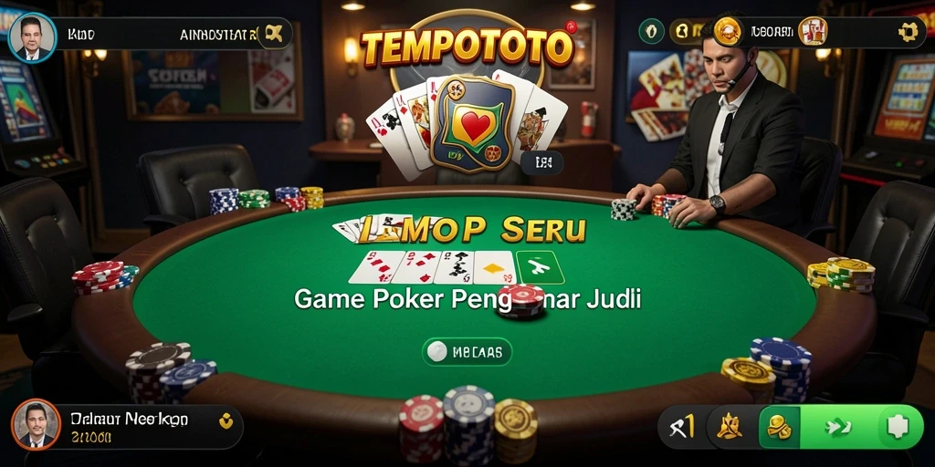 Tampilan gameplay Poker yang mendebarkan di TEMPOTOTO.