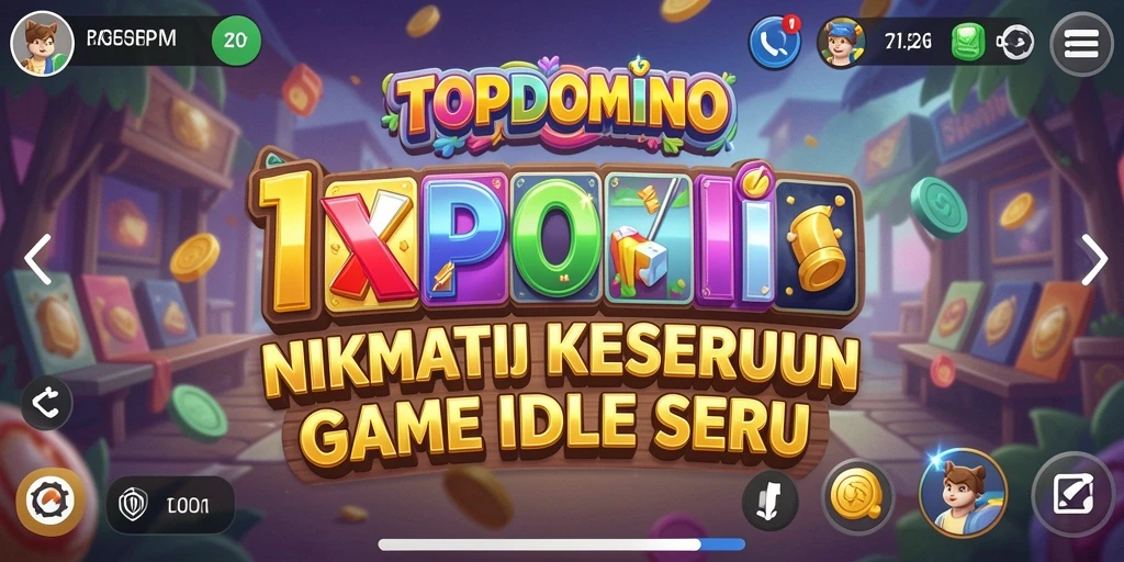 Tangkapan layar gameplay <strong>TOPDOMINO</strong> yang menunjukkan keseruan bermain Idle.