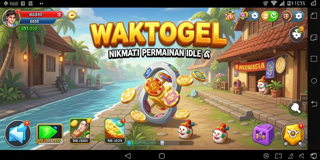 Tampilan gameplay yang menarik dari WAKTOGEL dengan elemen Idle yang menanti untuk dieksplorasi.