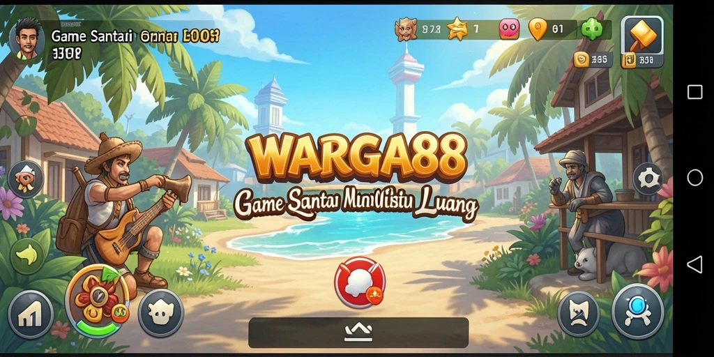 Tampilan gameplay seru dan menantang dari WARGA88.