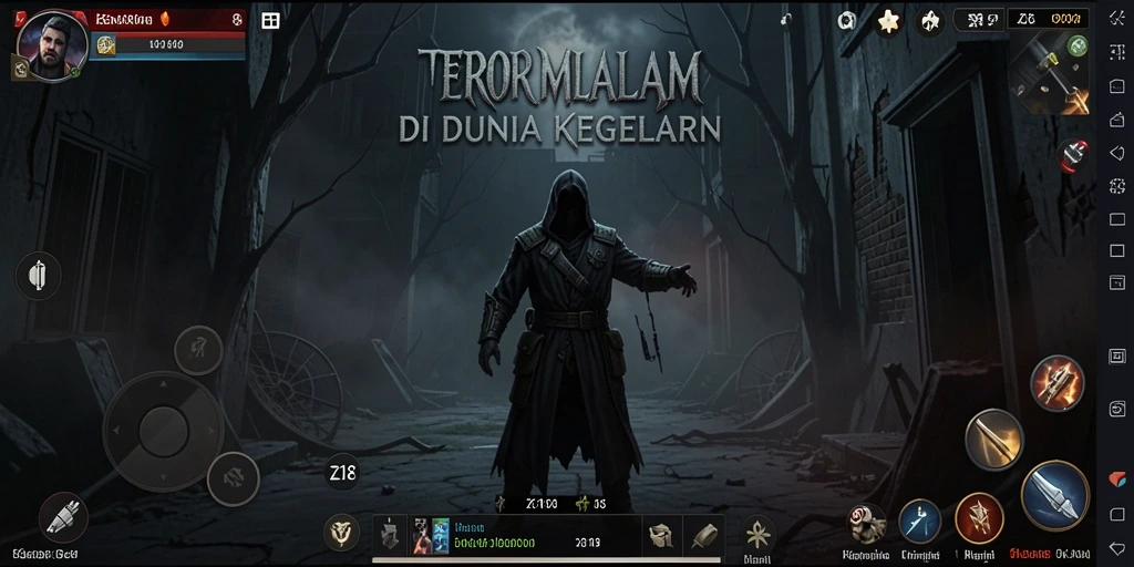 Screenshot Z18 menampilkan gameplay yang penuh ketegangan dan suasana horor.
